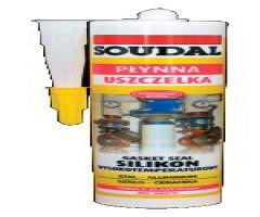 Soudal sil wys 310 silikon wysokotemperaturowy 300 ml - czerwony