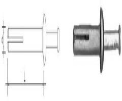 Pgb*smart km 6*50 met kołek metalowy wbijany 6*50mm 100szt