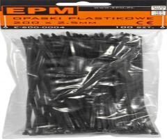 Epm professional e-600-0002 opaski plastikowe pa6.6 100szt. czarne 100*2.5