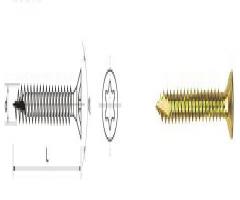 Pgb*fasteners 510 3.0*30* wkręt do drewna ocynk Żółty na torx 3.0*30mm t10