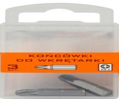 Epm professional e-400-0376 końcówki do wkrętarki 25mm 3szt. pz3