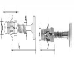 Unimet kol 10/6*8wk kołek do mocowania wc kpl-2szt 10/6*80mm