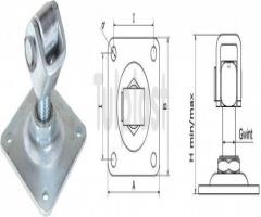 Unimet sl zb16/p zawias przykręcany m16 h5/8cm pod.8*8cm 142