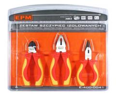 Epm professional e-400-0041 zestaw szczypiec izolowanych 3 sztuki 160mm crv