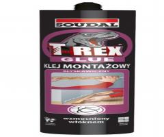 Soudal klej 380 bŁy klej montażowy błyskawiczny 380g t-rex