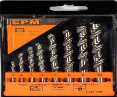 Epm professional e-500-1208 zestaw wierteł hss do metalu 3-10mm 8szt.