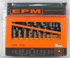 Epm professional e-500-1225 zestaw wierteł hss do metalu 1-13mm 25szt.