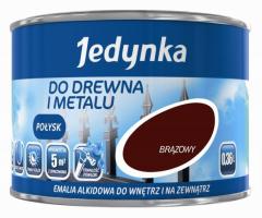 Jedynka 5emal.szj0,4 emalia alkidowa do drewna i metalu szary jasny 0,36l