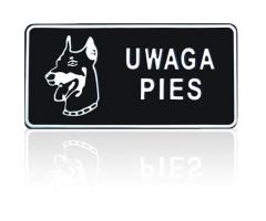 Unimet tab d p14 tablica 15*29cm uwaga pies