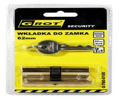 Grot g-700-0100 wkładka bębenkowa 31/31mm 62mm mosiądz 5 kluczy