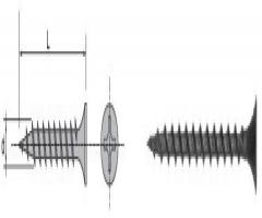 Pgb*fasteners 512 3.9*25 wkręt gips drewno fosfatyzowany 3.5*25mm