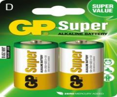 Gp batter gp13a-u2 bateria super alkaline lr20 1.5v 2 sztuki