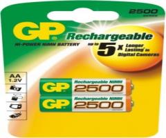 Gp batter gp250aahcuc4 akumulator nimh 1.2v 2500mah aa hr6 4 sztuki