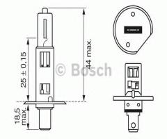 Bosch 1987302011 Żarówka h1 55w 12v pure light, alfa romeo gtv (116), audi 80 (81, 85, b2)