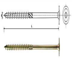 Pgb*pfs-screv spkk 8*100 z wkręt do drewna z kołnierzem na torx ocynkowany 8*100mm t40