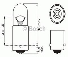 Bosch 1987302212 Żarówka 2w 12v pure light