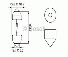 Bosch 1987302227 Żarówka 10w 12v pure light