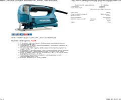 Makita m 4329 wyrzynarka z podcinaniem 450w