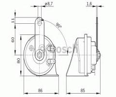 Bosch 9320335007 fanfara citroen, peugeot