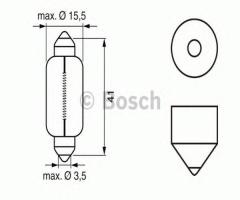 Bosch 1987302229 Żarówka 18w 12v pure light