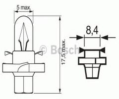 Bosch 1987302236 Żarówka 2w 12v pure light