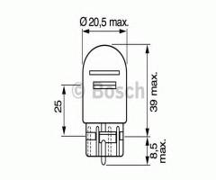 Bosch 1987302252 Żarówka w21/5w 12v pure light, daihatsu cuore vi (l7_), honda hr-v (gh)