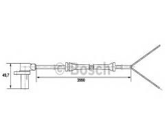 Bosch 0265006214 czujnik abs mercedes vito przód, mercedes-benz vito autobus (638)