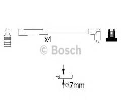 Bosch 0986356818 przew. wys. nap. komplet  fiat, fiat panda (141a_)