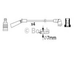 Bosch 0986357157 przewody wysokiego napięcia komplet  mitsubishi, mitsubishi colt iv (ca_a)