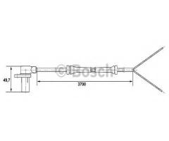 Bosch 0265006215 czujnik abs mercedes vito tył, mercedes-benz vito autobus (638)