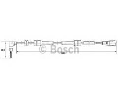 Bosch 0265007084 czujnik abs citroen peugeot, citroËn c8 (ea_, eb_), fiat ulysse (179ax)