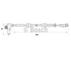 Bosch 0265006200 czujnik abs citroen peugeot, citroËn berlingo nadwozie pełne (m_)