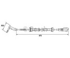 Bosch 0265007423 czujnik abs peugeot, peugeot 307 (3a/c)