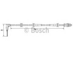 Bosch 0265007511 czujnik abs fiat punto, fiat punto (188)