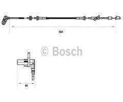 Bosch 0265007552 czujnik abs nissan, nissan almera ii hatchback (n16)