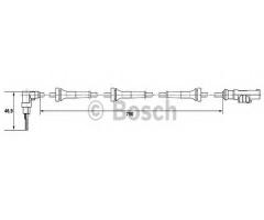 Bosch 0265007636 czujnik abs fiat