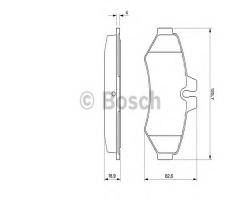 Bosch 0986424516 klocki hamulcowe vw/db sprinter 96- tył, mercedes-benz klasa g (w461)