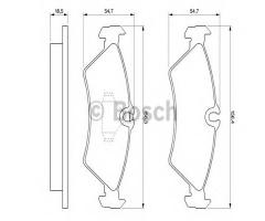 Bosch 0986424219 klocki hamulcowe mercedes sprinter bm903 96- tył