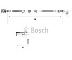 Bosch 0265007632 czujnik abs nissan, nissan primera (p12)