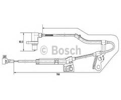 Bosch 0265006677 czujnik abs toyota, toyota corolla (zze12_, nde12_, zde12_)