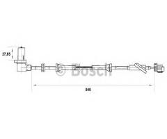 Bosch 0265006703 czujnik abs nissan, nissan almera ii hatchback (n16)