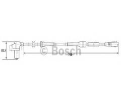 Bosch 0265006730 czujnik abs citroen peugeot, citroËn jumpy (u6u), peugeot expert (224)