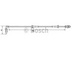 Bosch 0265007582 czujnik abs renault, dacia logan (ls_), renault twingo i (c06_)