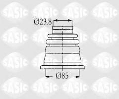 Sasic 4003419 osłona przegubu wewnętrznego renault *23.8 lewa, renault super 5 (b/c40_)