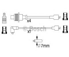 Bosch 0986357128 przew. wys. nap. komplet  peugeot, peugeot 205 ii (20a/c)