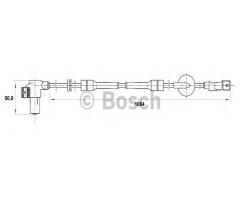 Bosch 0265006205 czujnik abs peugeot, peugeot 406 (8b)