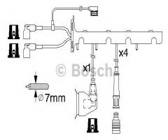 Bosch 0986356325 przew. wys. nap. komplet  bmw, bmw 3 (e30)