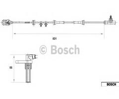 Bosch 0265007558 czujnik abs nissan, nissan almera tino (v10)