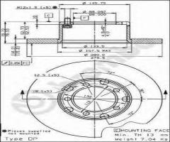 Brembo 08.3959.20 tarcza hamulcowa mercedes 207-410, mercedes-benz t1 nadwozie pełne (601)