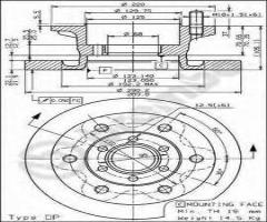 Brembo 08.5959.10 tarcza hamulcowa iveco 35.10 96-99, iveco daily ii platforma / podwozie